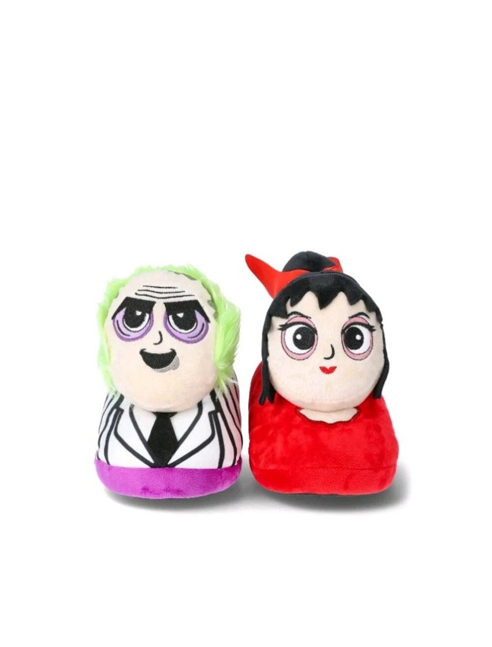 Beetlejuice Women’s Slippers Sz 6-10 Ground Up Beetlejuice Lydia Deetz NEW